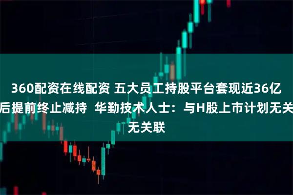 360配资在线配资 五大员工持股平台套现近36亿元后提前终止减持  华勤技术人士：与H股上市计划无关联